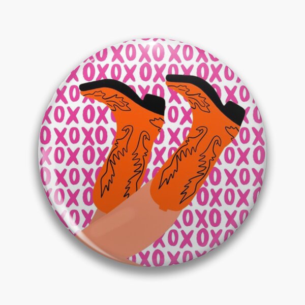 Item preview, XOXO Pink and Orange Cowboy Boots designed and sold by cerrutwendy.