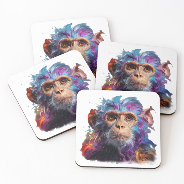 Item preview, Colorful Monkey PNG designed and sold by GorArt1.