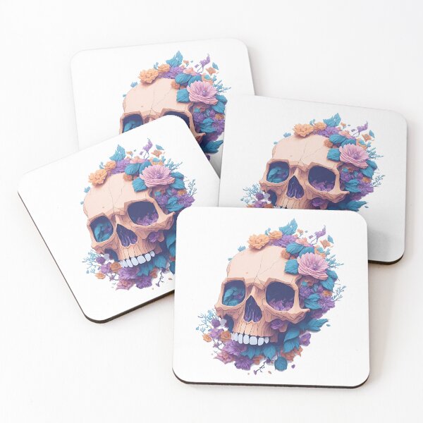Item preview, Skull Beautiful Flowers designed and sold by RetroPrism.