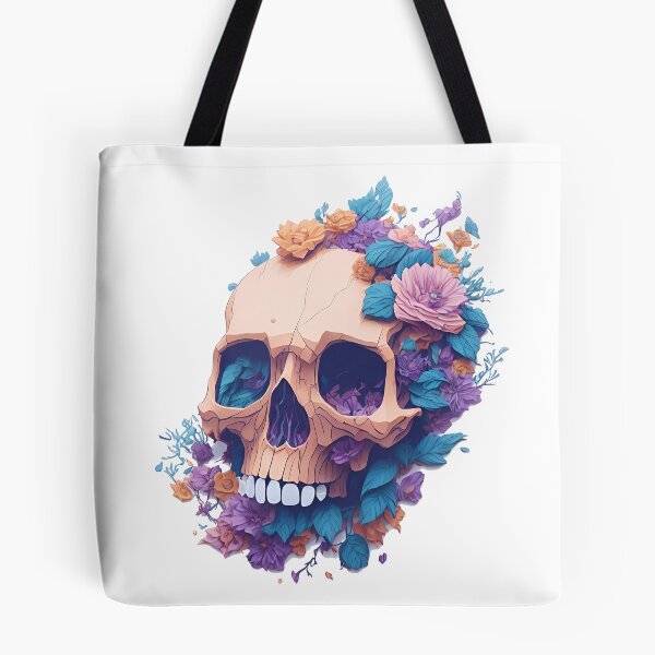 Item preview, Skull Beautiful Flowers designed and sold by RetroPrism.