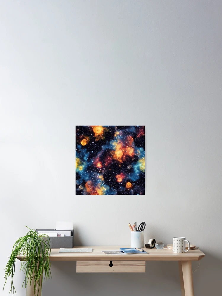 Imagen 2 de 3, Póster con la obra Deep Outer Space Pattern 1, diseñada y vendida por DigitalPatternx.