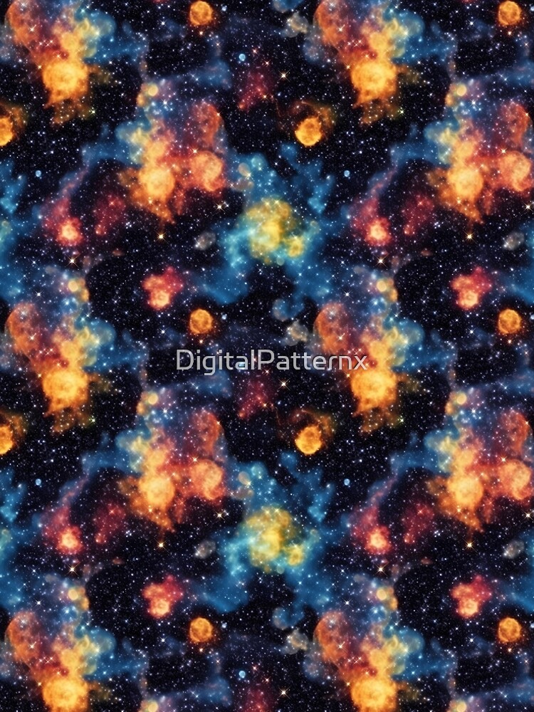 Aperçu 5 sur 5. Robe trapèze avec l'œuvre Deep Outer Space Pattern 1 créée et vendue par DigitalPatternx.