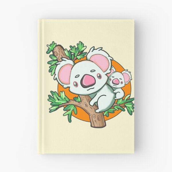 Aperçu de l'œuvre Maman et bébé Koala albinos créée et vendue par DomaniMedia.
