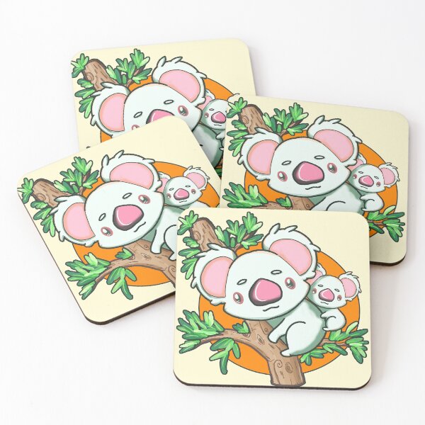 Item preview, Albino Koala mama and baby designed and sold by DomaniMedia.