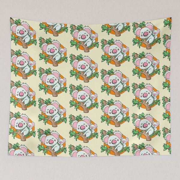 Item preview, Albino Koala mama and baby designed and sold by DomaniMedia.