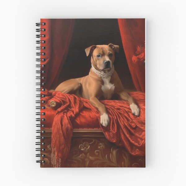 Item preview, Staffy On Bed designed and sold by Nocturne  Paws.