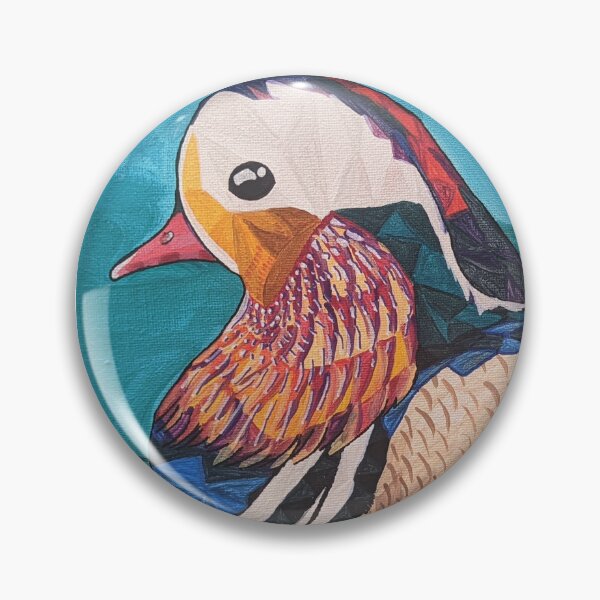Item preview, Mandarin Duck in Geometric Acrylic designed and sold by kjthurow.