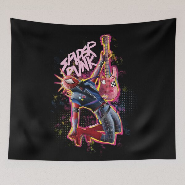 Item preview, spider punk digital illustration designed and sold by Majo Galeano.