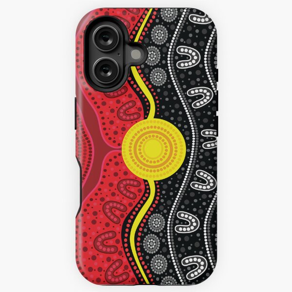 Item preview, Authentic Aboriginal Art - Sunset  designed and sold by HogarthArts.