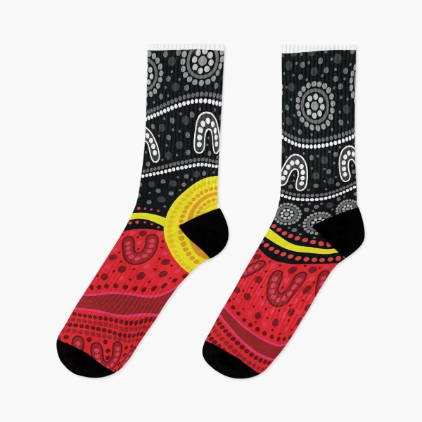 Item preview, Authentic Aboriginal Art - Sunset  designed and sold by HogarthArts.