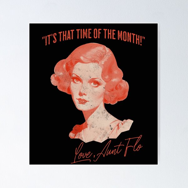 Item preview, It's That Time of the Month - Vintage Redhead - 'Aunt Flo' Signature designed and sold by AmorcitoDesigns.