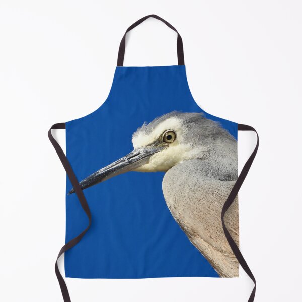 Item preview, White faced heron close-up designed and sold by Mark Grimsley.