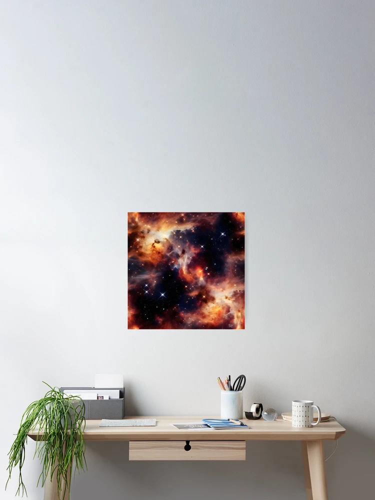 Thumbnail 2 of 3, Poster, Deep Outer Space Pattern 2 designed and sold by DigitalPatternx.
