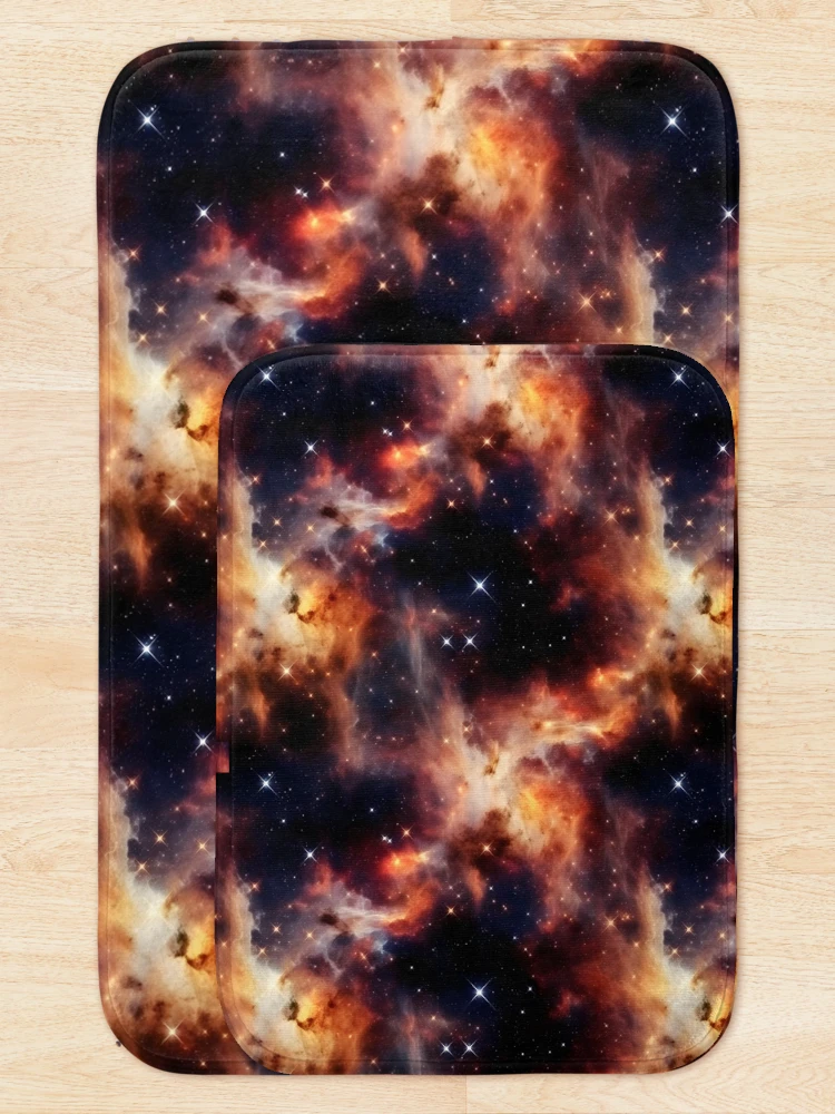 Thumbnail 5 of 6, Bath Mat, Deep Outer Space Pattern 2 designed and sold by DigitalPatternx.