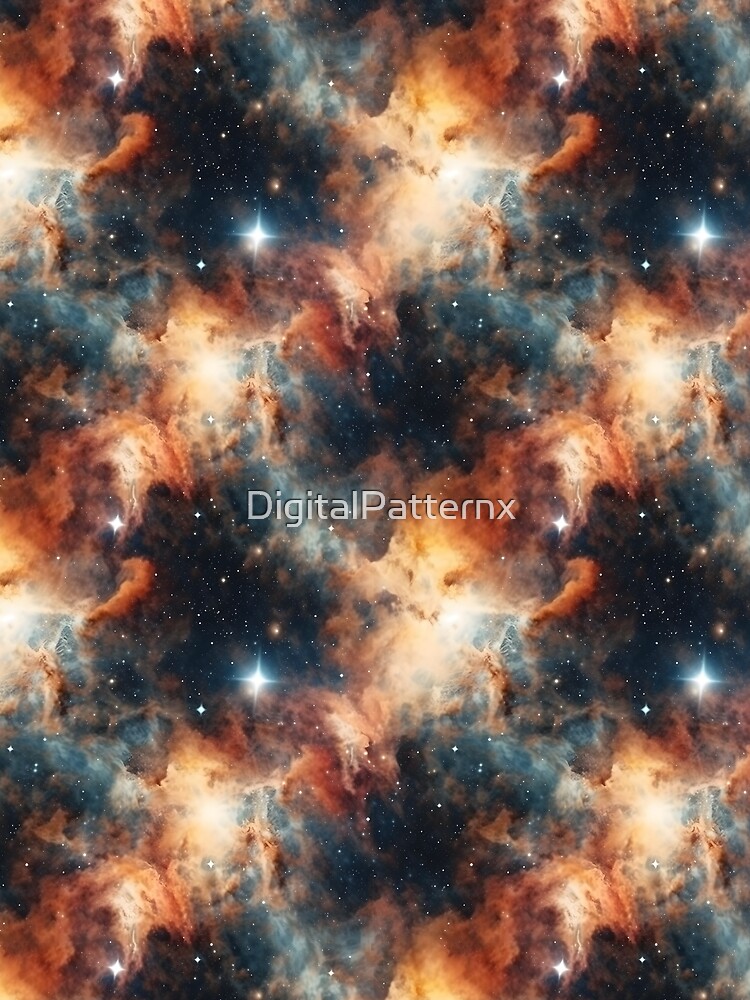 Thumbnail 3 of 3, Scarf, Deep Outer Space Pattern 3 designed and sold by DigitalPatternx.