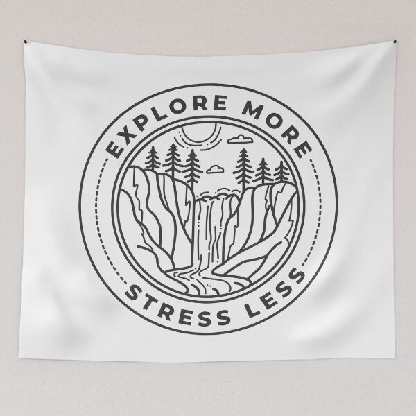 Item preview, Explore More, Stress Less Nature Badge Logo designed and sold by Melanie Peterson.