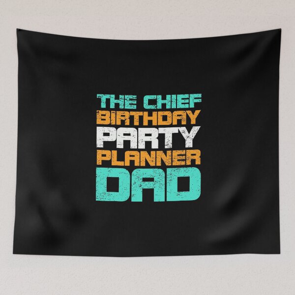 Item preview, The Chief Birthday Party Planner Dad - Retro Vintage designed and sold by onicon.