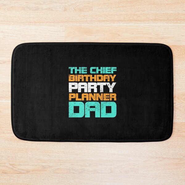 Item preview, The Chief Birthday Party Planner Dad - Retro Vintage designed and sold by onicon.