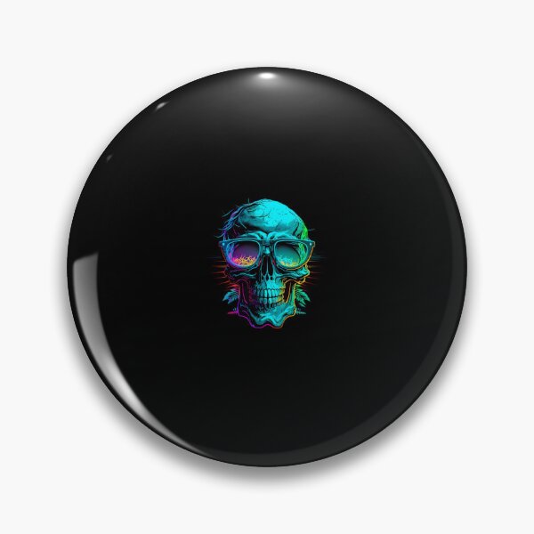 Item preview, Blue skeleton head with sunglasses designed and sold by IceCreamSeveri.