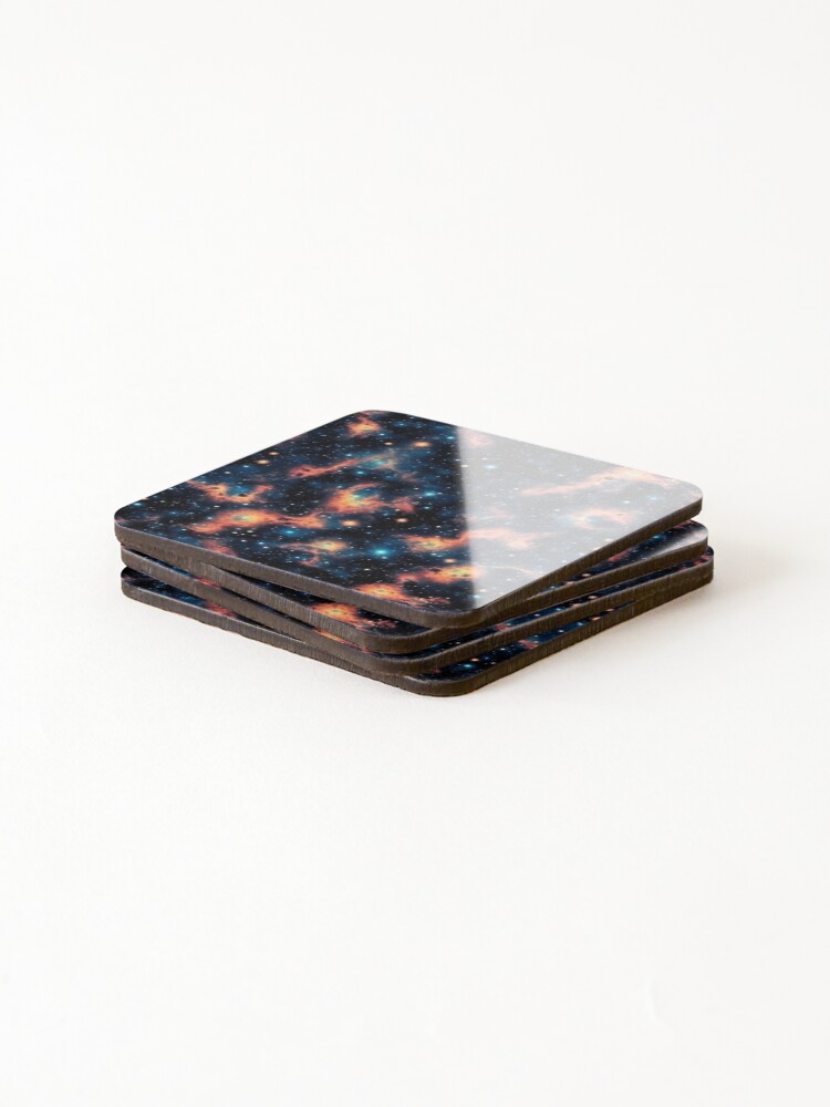 Thumbnail 4 of 5, Coasters (Set of 4), Deep Outer Space Pattern 4 designed and sold by DigitalPatternx.