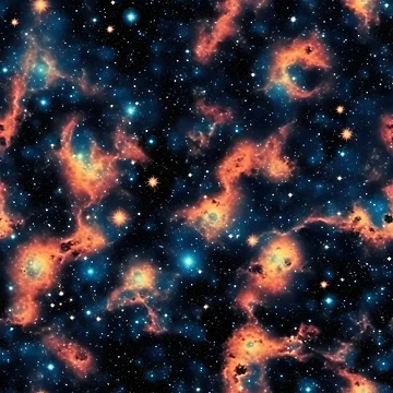 Artwork thumbnail, Deep Outer Space Pattern 4 by DigitalPatternx