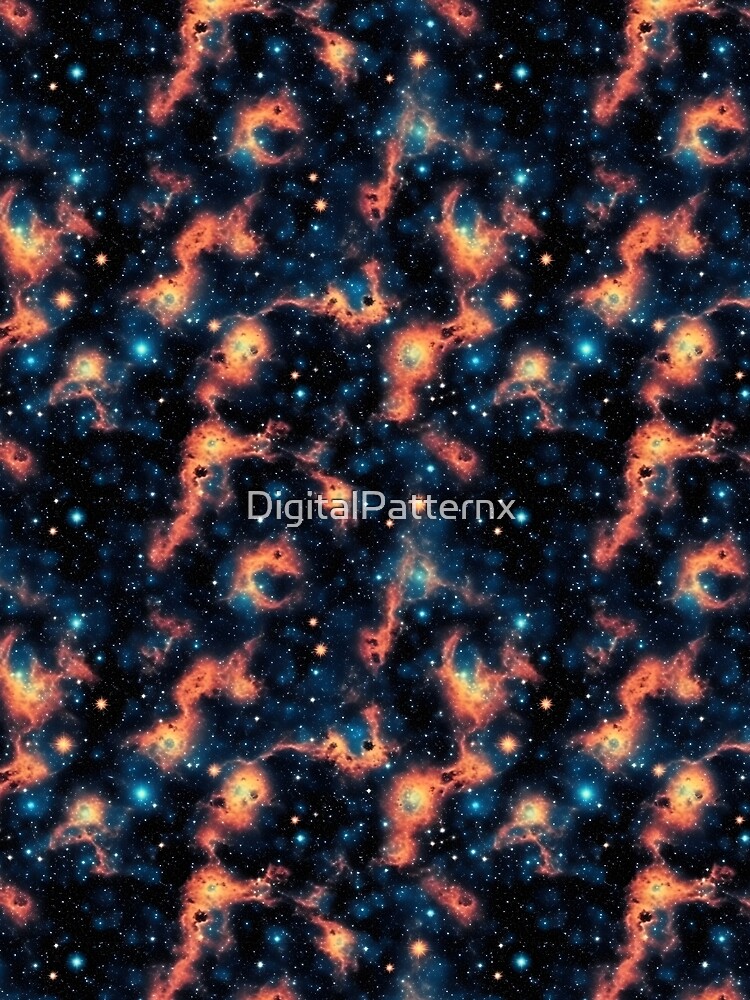 Thumbnail 3 of 3, Scarf, Deep Outer Space Pattern 4 designed and sold by DigitalPatternx.