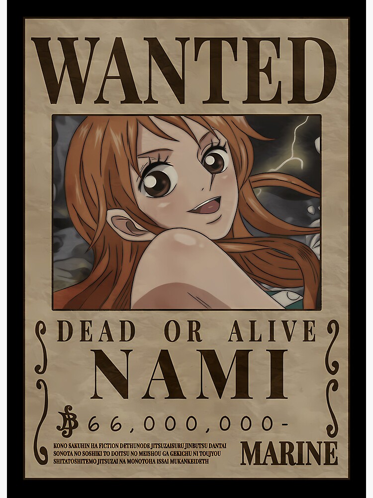 Nami One Piece Wanted - Nami One Piece - Posters and Art Prints