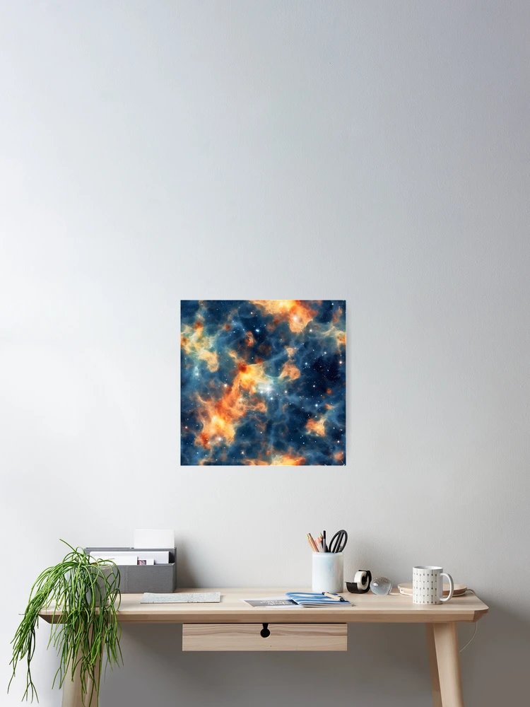 Thumbnail 2 of 3, Poster, Deep Outer Space Pattern 5 designed and sold by DigitalPatternx.