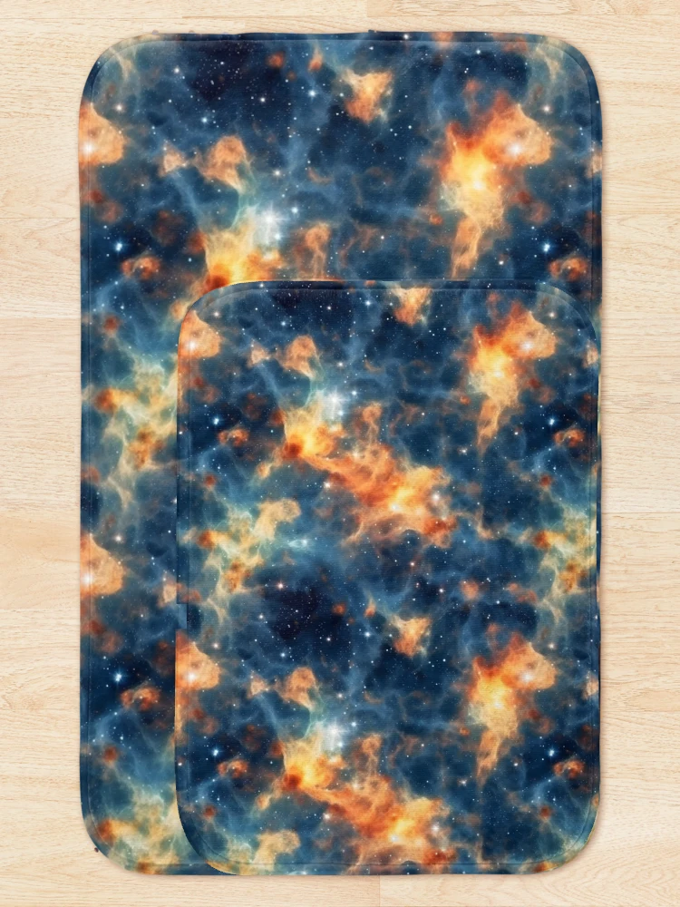 Thumbnail 5 of 6, Bath Mat, Deep Outer Space Pattern 5 designed and sold by DigitalPatternx.