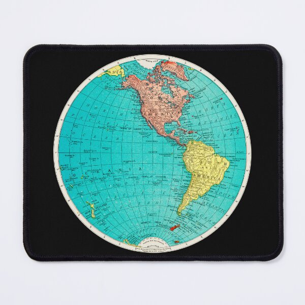 Item preview, Vintage Map of the Western Hemisphere designed and sold by ToadsWorkshop.