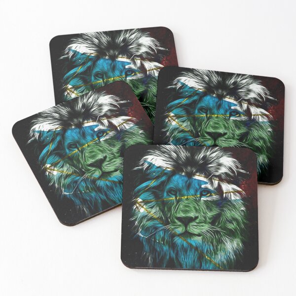 Item preview, multicolored lion design illustration designed and sold by TYTOS-SHOP.