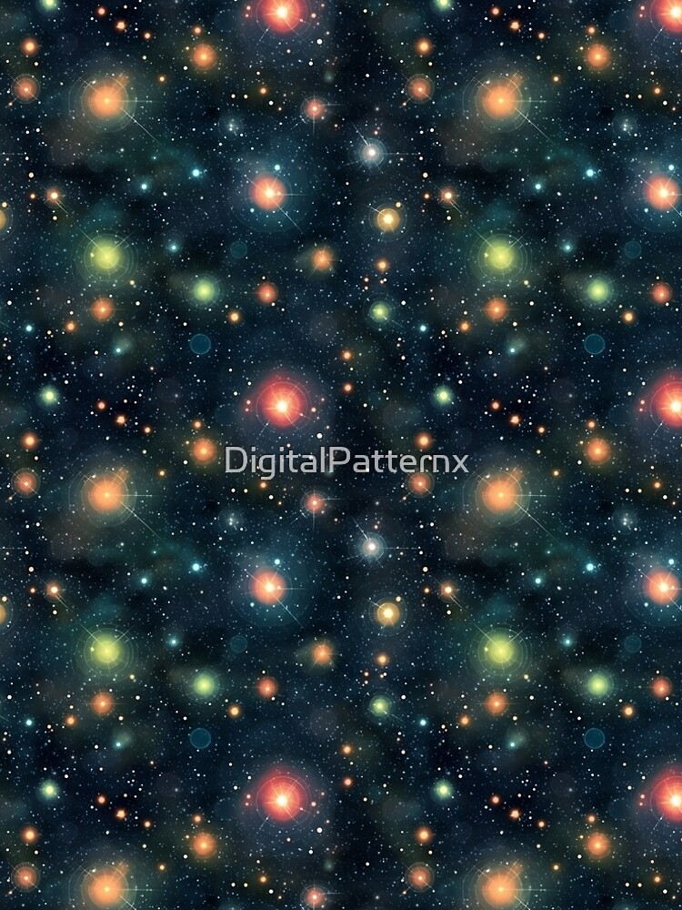 Aperçu 5 sur 5. Robe trapèze avec l'œuvre Deep Outer Space Pattern 6 créée et vendue par DigitalPatternx.