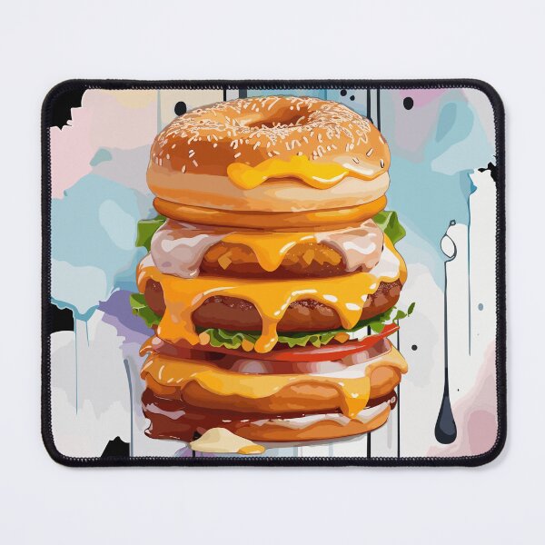 Item preview, Double Donut Burger - Fast Food Favorite designed and sold by FridPix.