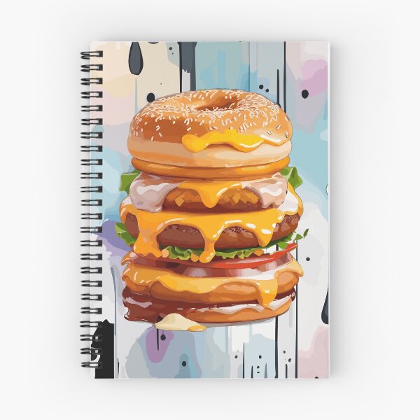 Item preview, Double Donut Burger - Fast Food Favorite designed and sold by FridPix.
