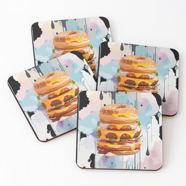 Item preview, Double Donut Burger - Fast Food Favorite designed and sold by FridPix.