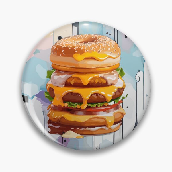 Artikelvorschau, Doppelter Donut-Burger – Fast-Food-Favorit entworfen und verkauft von FridPix.