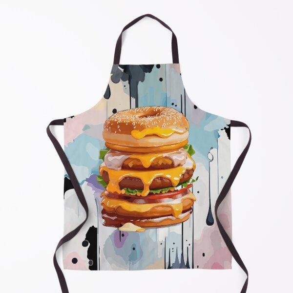 Item preview, Double Donut Burger - Fast Food Favorite designed and sold by FridPix.