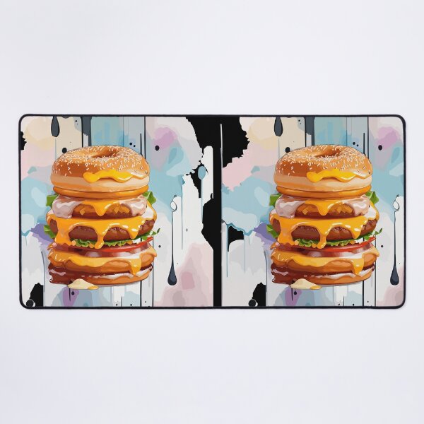 Item preview, Double Donut Burger - Fast Food Favorite designed and sold by FridPix.