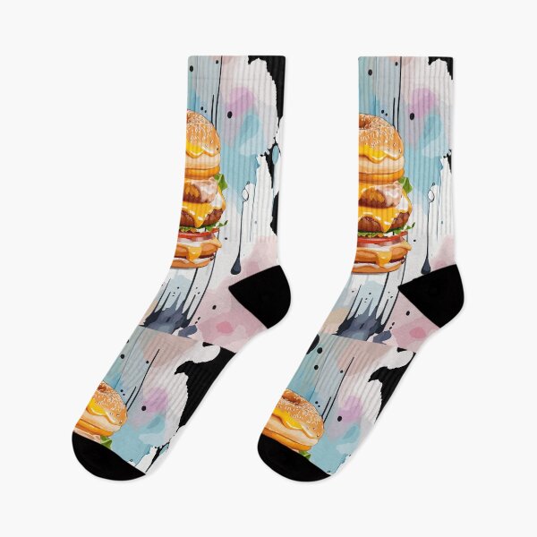 Item preview, Double Donut Burger - Fast Food Favorite designed and sold by FridPix.