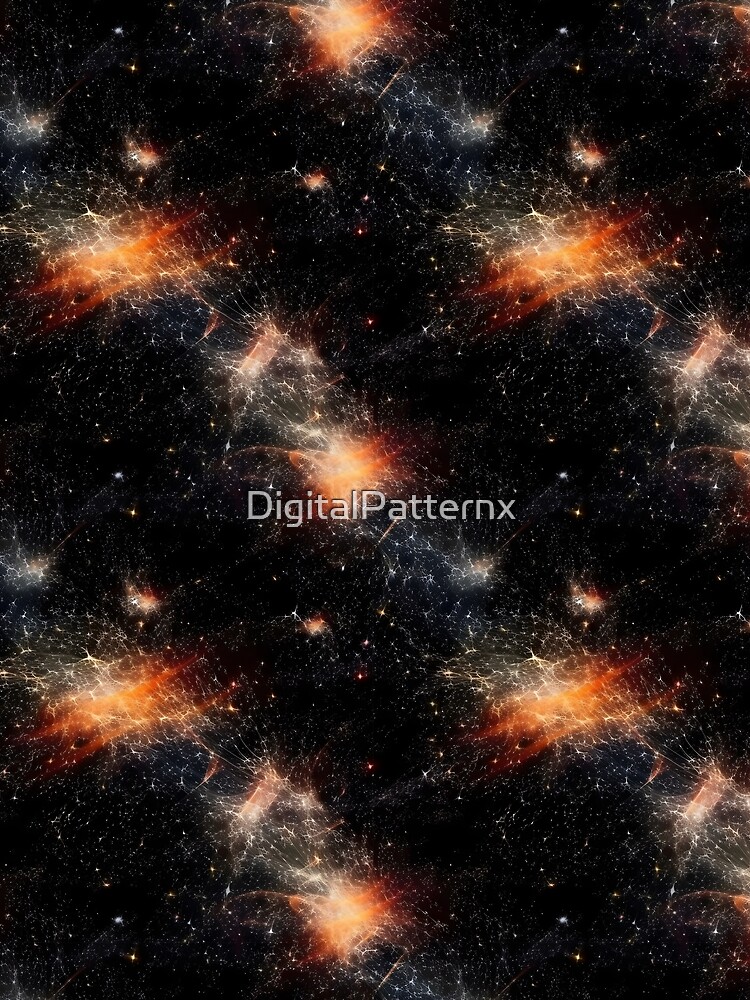 Thumbnail 3 of 3, Scarf, Deep Outer Space Pattern 7 designed and sold by DigitalPatternx.