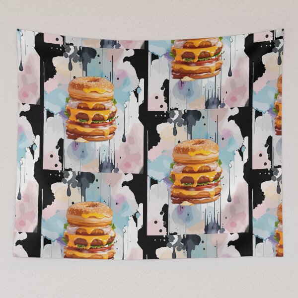 Item preview, Double Donut Burger - Fast Food Favorite designed and sold by FridPix.
