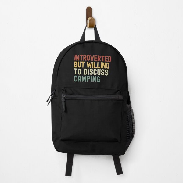 Item preview, Funny Introverted But Willing To Discuss Camping, Campfires, Hiking, Camping Lover designed and sold by Cryptohaven.