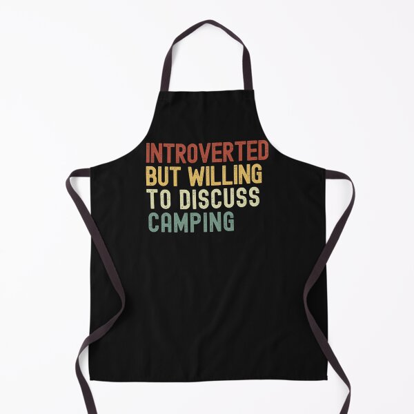 Item preview, Funny Introverted But Willing To Discuss Camping, Campfires, Hiking, Camping Lover designed and sold by Cryptohaven.