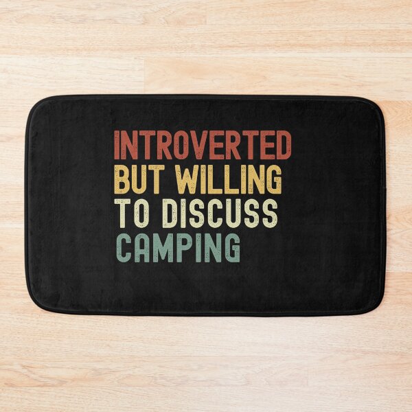 Item preview, Funny Introverted But Willing To Discuss Camping, Campfires, Hiking, Camping Lover designed and sold by Cryptohaven.