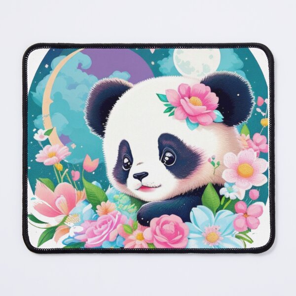 Item preview, Cute floral panda designed and sold by Gigglyvibes.