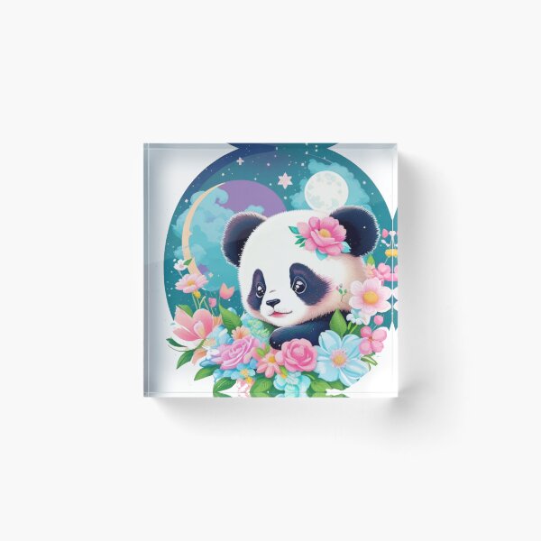 Item preview, Cute floral panda  designed and sold by Gigglyvibes.