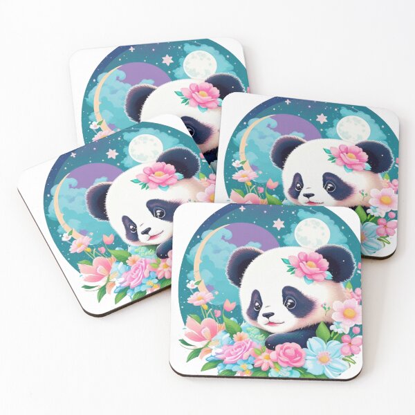 Item preview, Cute floral panda  designed and sold by Gigglyvibes.