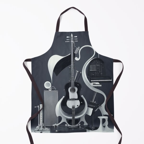 Item preview, Black and White Artistic Musical Instrument Design: Harmonizing Elegance and Creativity 1 designed and sold by CyberCollective.