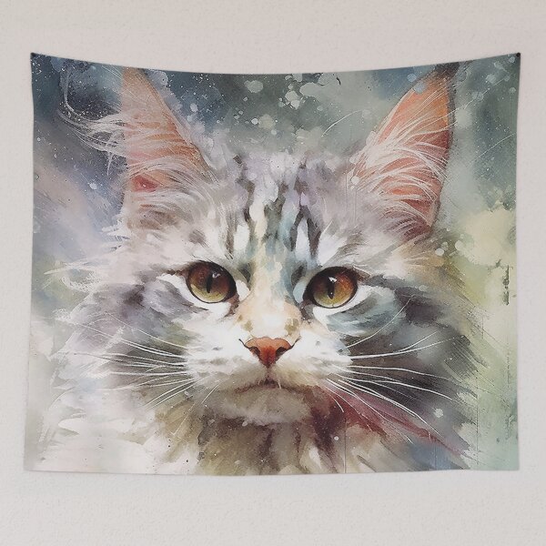 Item preview, Catheria - Cat portrait (1/4) designed and sold by sabantha.