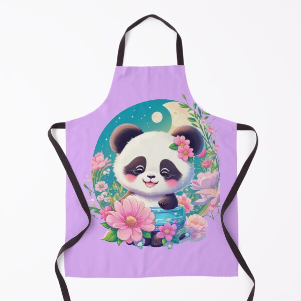 Item preview, Happy and cute  floral panda  designed and sold by Gigglyvibes.
